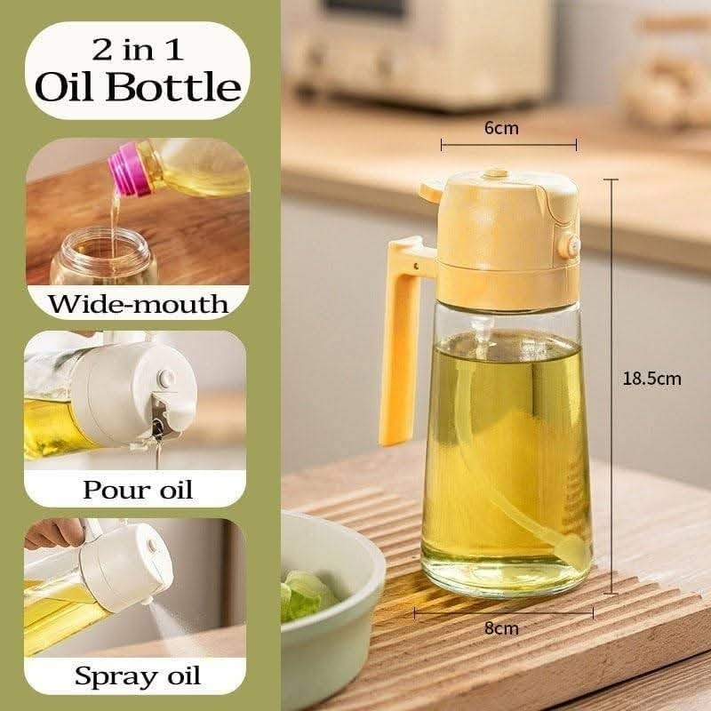 2 in 1 Oil Sprayer Bottle